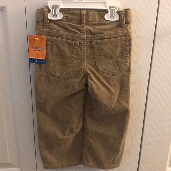 Toddler boys khaki corduroy style pants - Picture 2 of 6